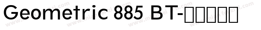 Geometric 885 BT字体转换